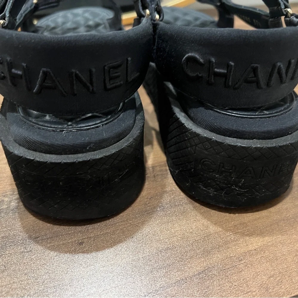 Chanel Interlocking CC logo Sandals - Picture 3 of 8